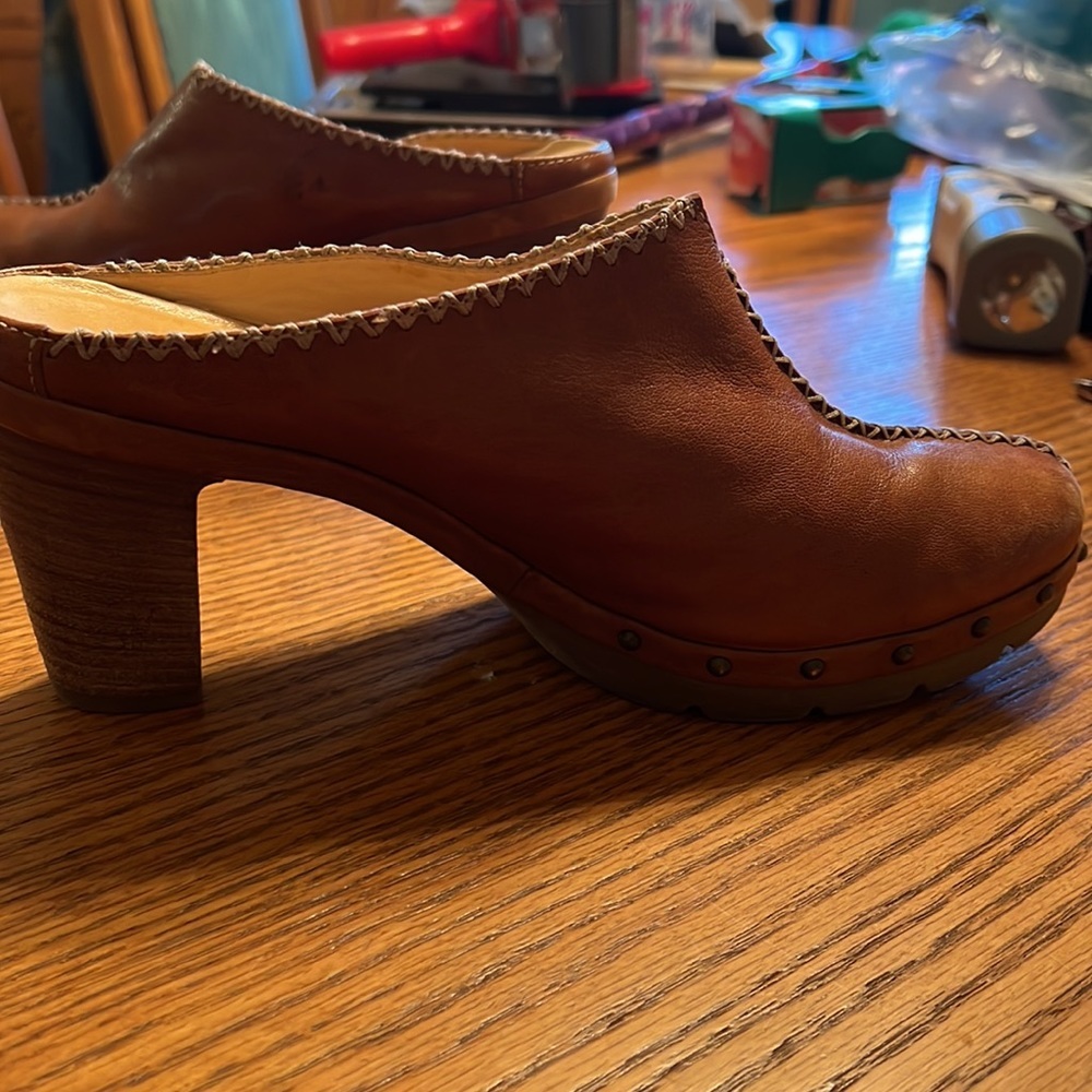 Paul Green Leather Mule Clogs size 61/2 - Picture 7 of 13